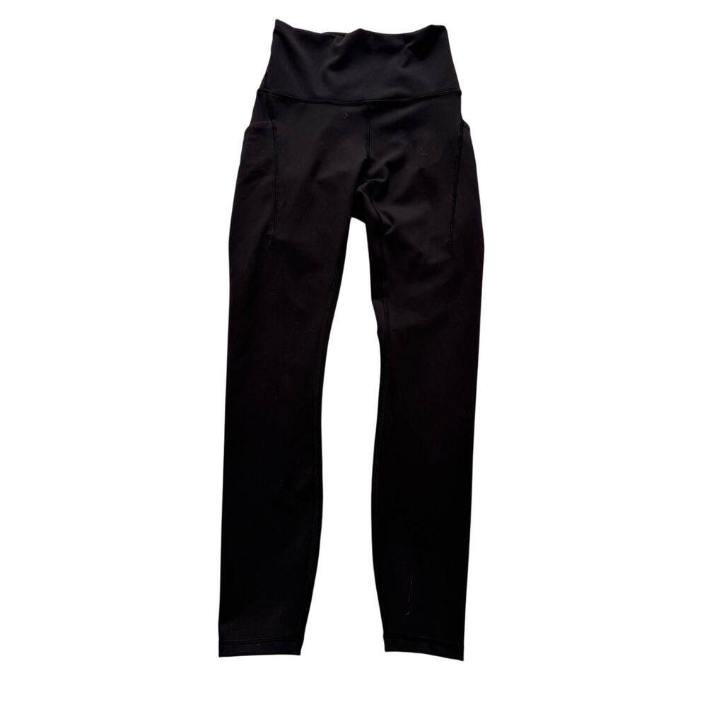 Lululemon Wunder Train High Rise Tight Leggings Pockets 25" Size 4 Black W5EPSS - Picture 5 of 11